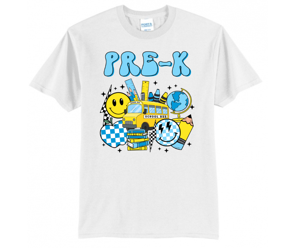 Back To School Custom Grade Level Blue