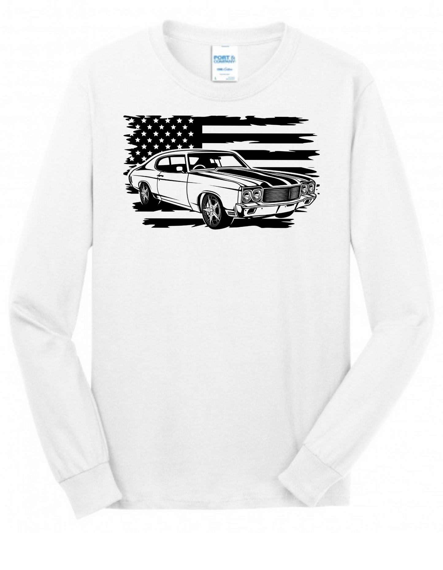 american flag car