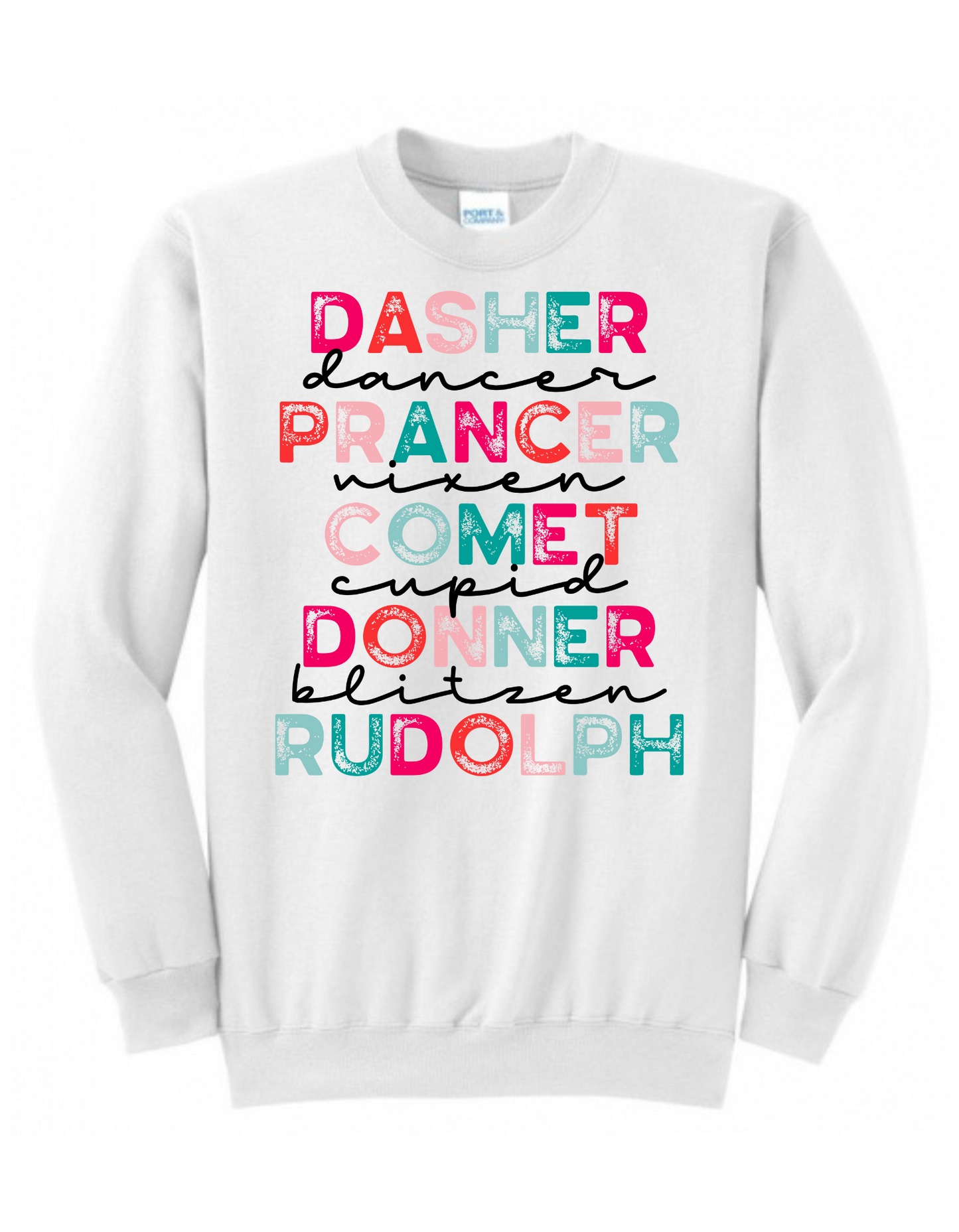 Dasher, Prancer, Comet Donner, Rudolph