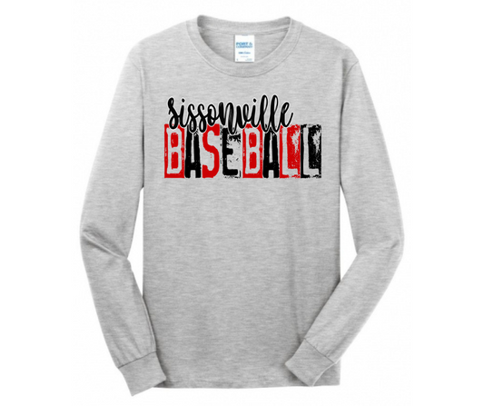 Sissonville Baseball Block Letters Black