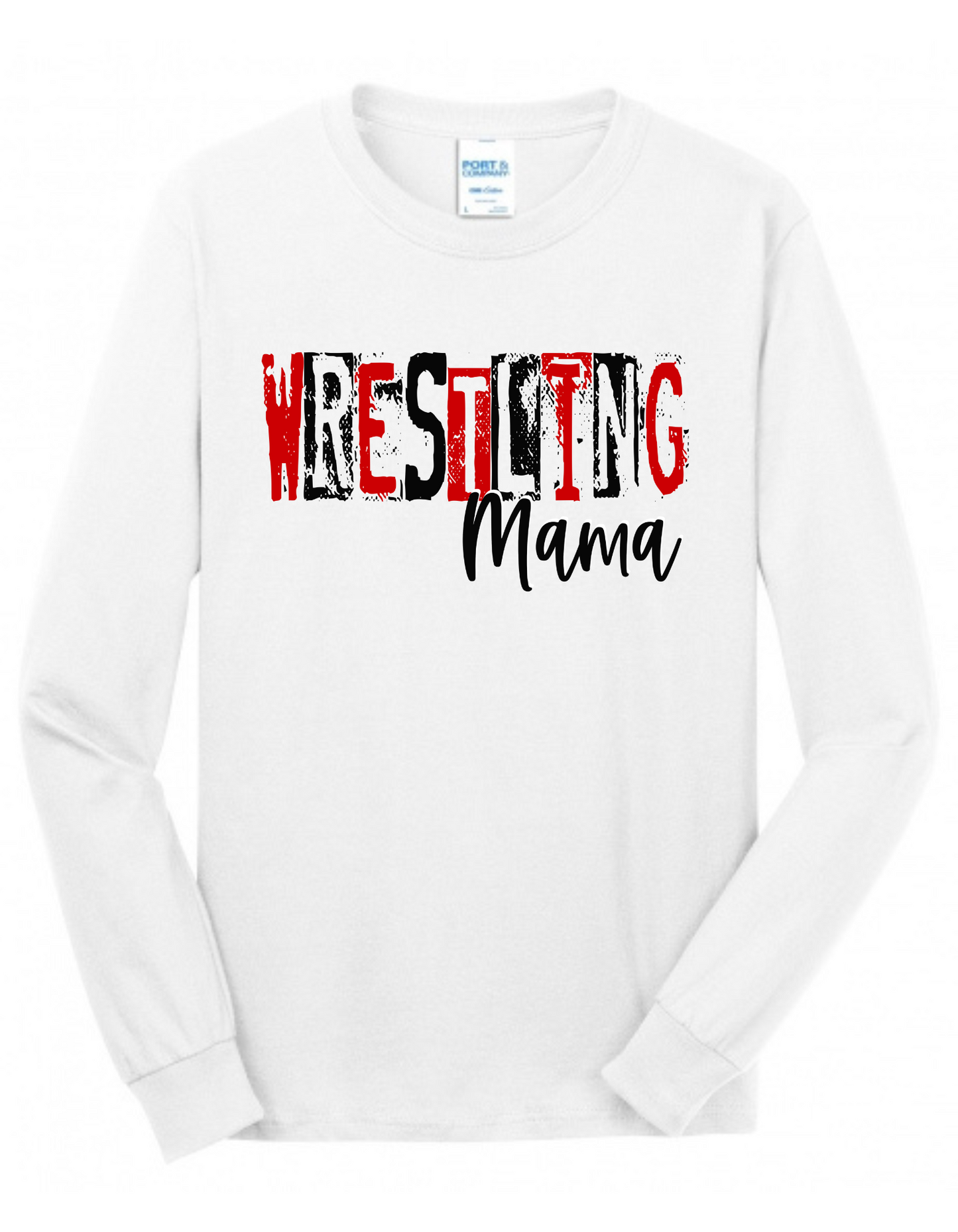 Wrestling Mom Stencil letters